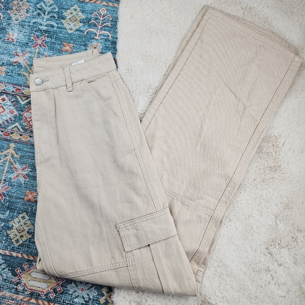 Shein Cargo Wide Leg Pants Medium Tall